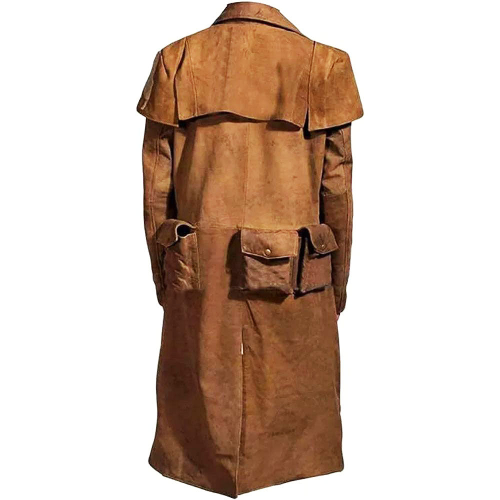 Men's Brown Western Fallout Vegas Veteran Long Coat Ranger Jacket